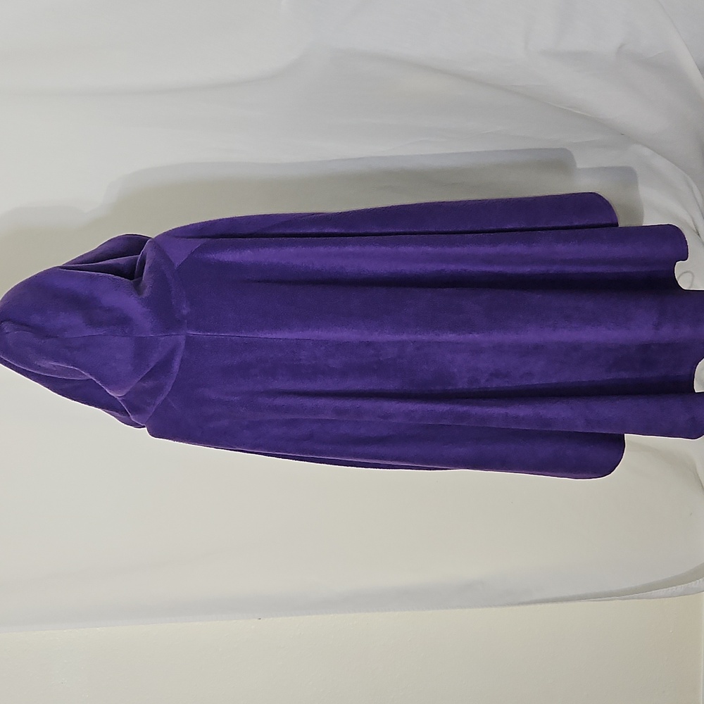 Purple Hooded Cape Renaissance Cosplay Fashion One Size Fits Most - Picture 4 of 5